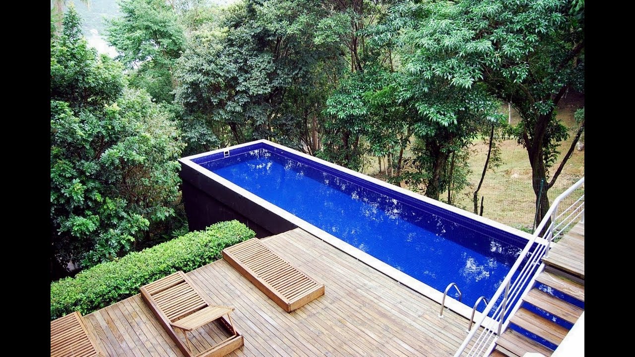 pool from shipping container